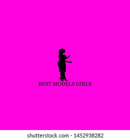 best models girls icon sign signifier vector