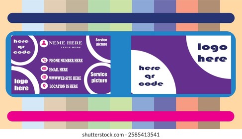 Best Modern business card design, Creative New modern clean corporate double-side business card template, personal and popular visiting card, it is vector illustration, very good professional