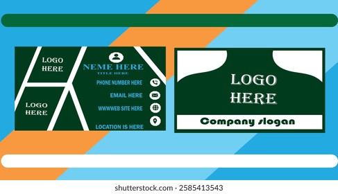 Best Modern business card design, Creative New modern clean corporate double-side business card template, personal and popular visiting card, it is vector illustration, very good professional