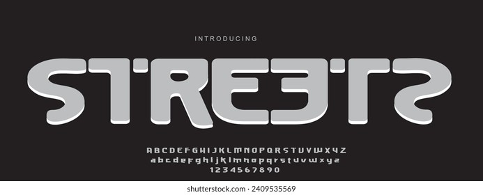 Best Modern Font. Sans Serif Font. Regular Italic Uppercase Lowercase Typography urban style alphabet fonts for fashion, sport, technology, digital, movie, logo design, vector illustration.