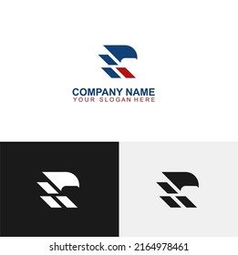 Best of modern minimalist letter R eagle logo vector