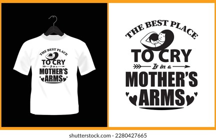 The best mom was born in may - white - Typography t shirt design