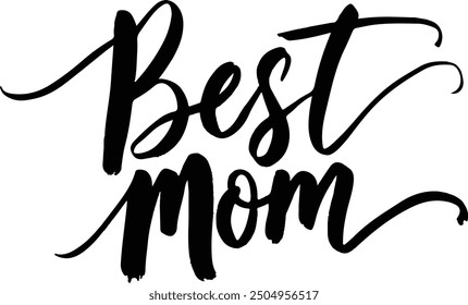 best Mom and Dad silhouette vector art illustration 
