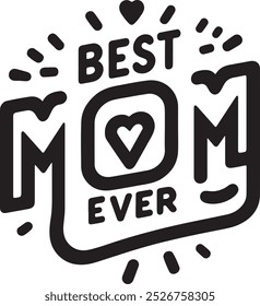 Best mom ever calligraphy , Keychain design, 