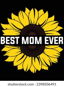 Best mom ever - EPS file for cutting machine. You can edit and print this vector art with EPS editor.