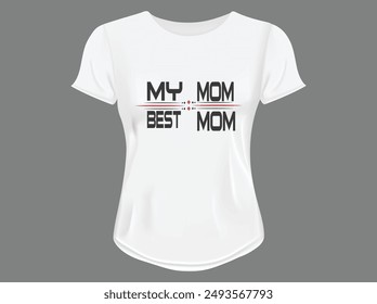 Best Mom Ever T-shirt, Mama Wavy New Mom Gift, Mothers Day T-shirt, Retro Quotes, Retro Mom Shirt, Mom Birthday Gift, Cut File For Cricut And Silhouette