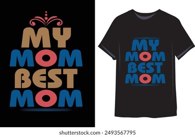 Best Mom Ever T-shirt, Mama Wavy New Mom Gift, Mothers Day T-shirt, Retro Quotes, Retro Mom Shirt, Mom Birthday Gift, Cut File For Cricut And Silhouette