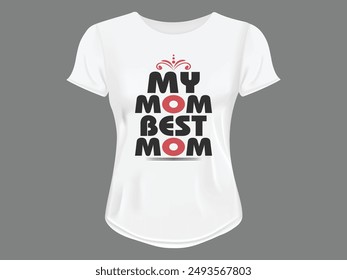 Best Mom Ever T-shirt, Mama Wavy New Mom Gift, Mothers Day T-shirt, Retro Quotes, Retro Mom Shirt, Mom Birthday Gift, Cut File For Cricut And Silhouette