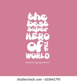 Best Mom Ever vector calligraphic inscription. Happy Mother's Day