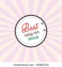 best mom ever vector poster design template/ layout design/ background