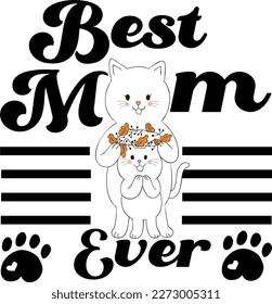 Best Mom Ever Vintage Design