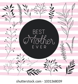 best mom handmade postcard