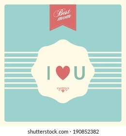 best mom i love you vector poster design template/ layout design/ background