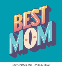 Best mom Silhouette of a pregnant woman in watercolor Happy Mothers Day