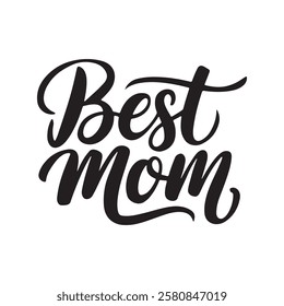 "Best mom silhouette vector art