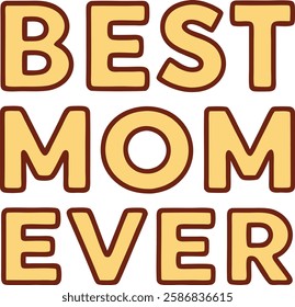 best mom t-shirt design vector art