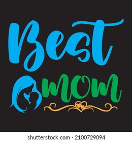 Bestes Mama T-Shirt Design, Vektordatei.