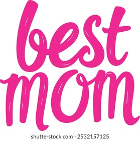 El Best Mom Typography Silhouette Artes vectoriales