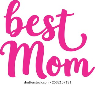 El Best Mom Typography Silhouette Artes vectoriales