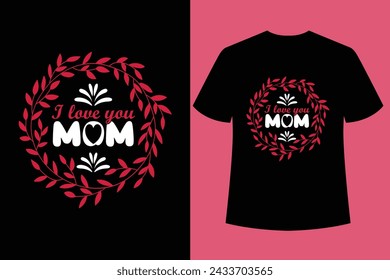 Mejor mamá Tipografía Diseño de camiseta