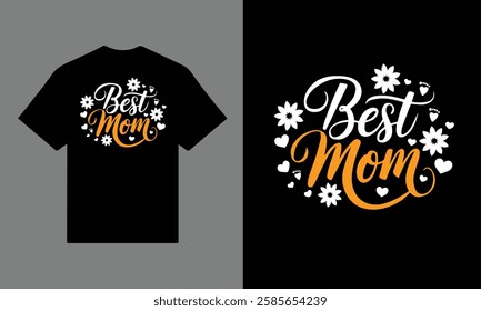 Best mom typography t-shirt design