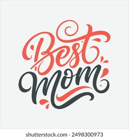 best mom vector art illustration
