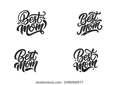 best mom vector art illustration