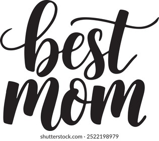 Best Mom Vector art illustration