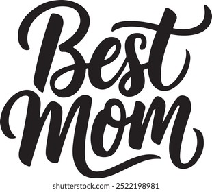 Best Mom Vector art illustration