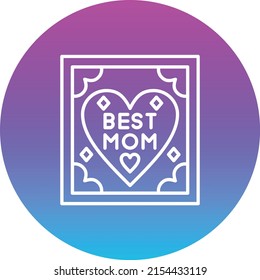 Beste Mama-Vektorsymbol. Kann für Druck-, Mobil- und Web-Anwendungen verwendet werden.