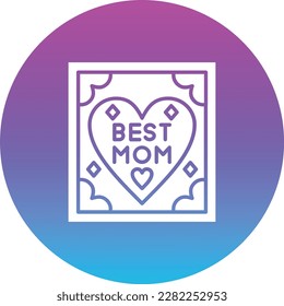 Best Mom vector icon. Can be used for printing, mobile and web applications.