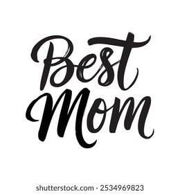 Best Mom Vector Silhouette Design With White Background 