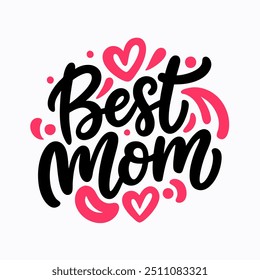 Best mom vector typography design