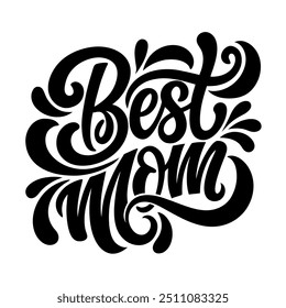 Best mom vector typography design