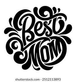 Best mom vector typography design