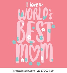 World’s Best Momma printable vector illustration
 svg