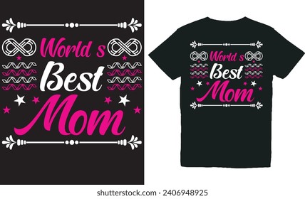 world’s best mom.with patches for t-shirts and other uses