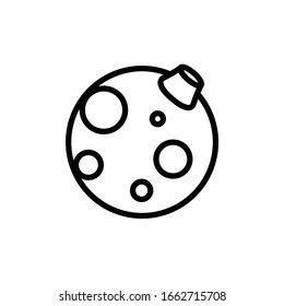 the best Moonlight with circle icon vector illustration logo template