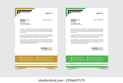 The Best And Most Exceptional, Wonderful Letterhead Design Template. The Best Corporate Flyer Template Design. Flyer Design Set with Beach View. Travel Vacation Tour Agency Design.