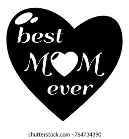 Best mother icon. Simple illustration of best mother vector icon for web