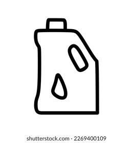 The best Motorcycle engine oil bottle, outline icon, vector illustration in trendy style. World championship motorcycle racing competition equipment. Editable graphic resources for many purposes.