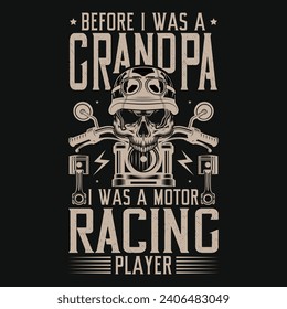 Best motorcycle racing typography vintage or graphics tshirt design 