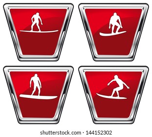 best movements of surfer with glossy shields