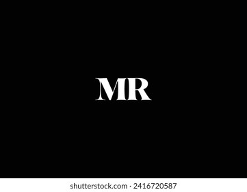 Best MR letter logo design and initial logo