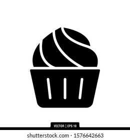 The best Muffin icon vector, illustration logo template in trendy style. Suitable for many purposes.
