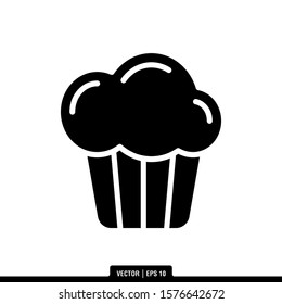 The best Muffin icon vector, illustration logo template in trendy style. Suitable for many purposes.