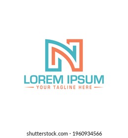 Best N best design creative N design logo  abstract  and vector 