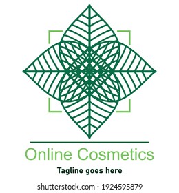 Best Natural Cosmetic Online Shop Logo Design Vector Abstract Natural Cosmetic Logo Design 