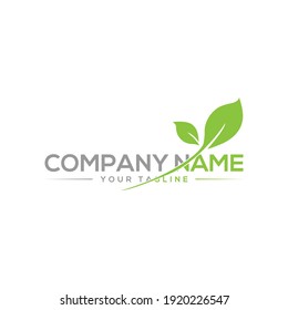 The Best Natural Leaf Logo Abstract Leaf logo vector Best Natural Logo Maker 