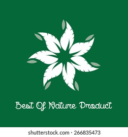 Best of Nature Product Label. Vector illustration